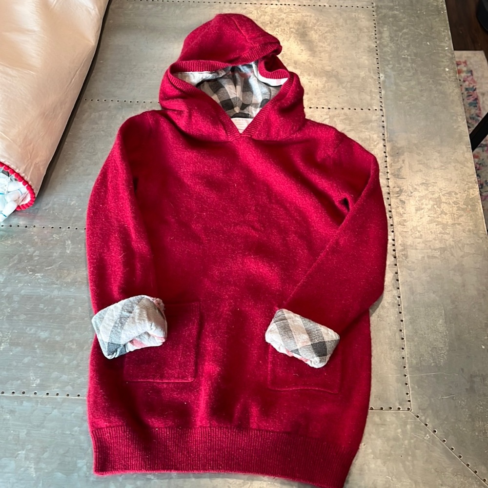 Burberry red sweater.  Size 5